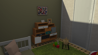 Aménagement chambre enfant visuel 3D Chaux Room